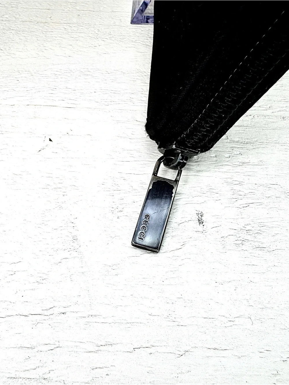 Gucci Black GG Monogram Zip Around Wallet | Authentic Gucci Canvas Continental - Picture 3 of 11
